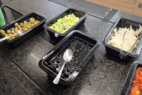 Bufetové snídaně - resort Oliva, Rabac, Istrie, Chorvatsko