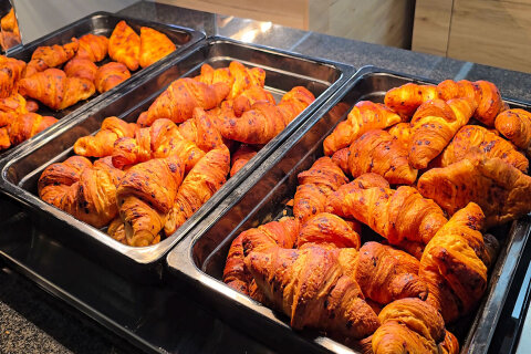 Bufetové snídaně - resort Oliva, Rabac, Istrie, Chorvatsko