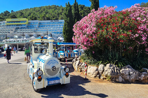 Rabac - turistický vláček, Istrie, Chorvatsko