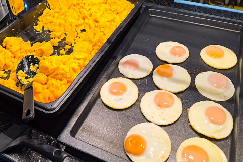 Bufetové snídaně - resort Oliva, Rabac, Istrie, Chorvatsko