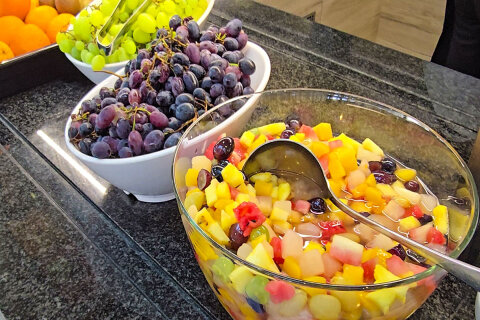 Bufetové snídaně - resort Oliva, Rabac, Istrie, Chorvatsko