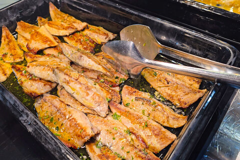 Bufetové večeře - resort Oliva, Rabac, Istrie, Chorvatsko