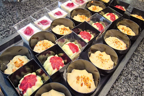 Bufetové večeře - resort Oliva, Rabac, Istrie, Chorvatsko