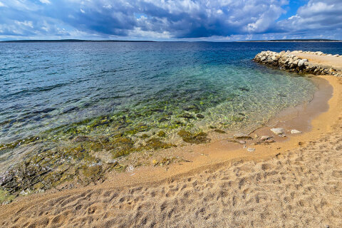 Apartmány Darka - oblázková pláž 300 m od domu, ostrov Pag, Chorvatsko