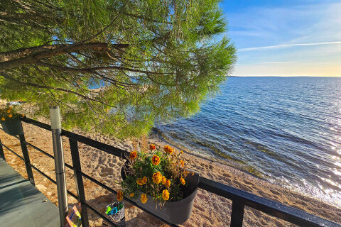 Apartmány Lucas - oblázková pláž 340 m od domu, Mandre, ostrov Pag, Chorvatsko