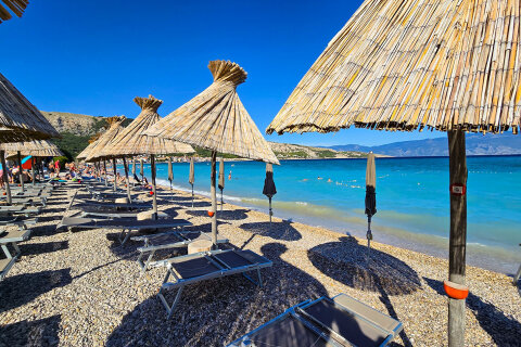 Apartmány Eva - pláž Vela 150 m od domu, Baška, ostrov Krk, Chorvatsko