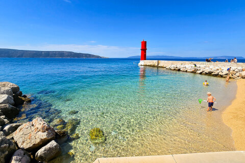 Resort Kovačine - pláže, Cres, ostrov Cres, Chorvatsko