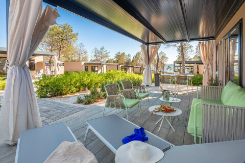 Mobilhome Premium pro 4–6 osob, Aminess Avalona Resort, Povljana, ostrov Pag, Chorvatsko