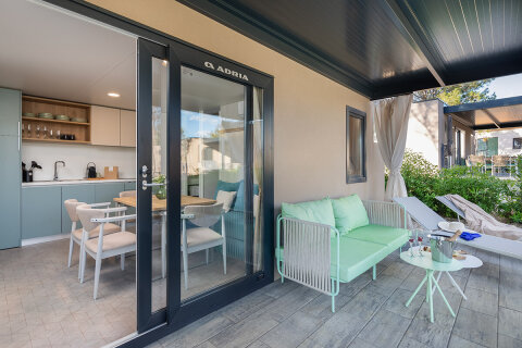 Mobilhome Premium pro 4–6 osob, Aminess Avalona Resort, Povljana, ostrov Pag, Chorvatsko