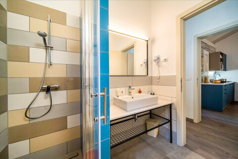 Apartmán Holiday Home Comfort Lemon/Orange pro 4–6 osob, Resort BiVillage, Fažana, Istrie, Chorvatsko