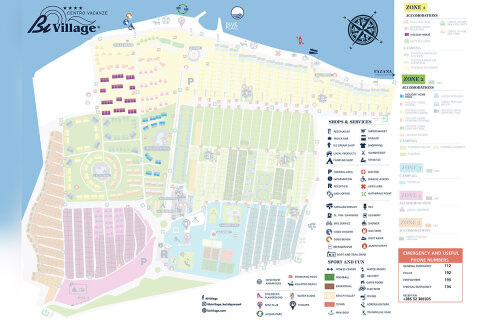 Mapa umístění - apartmán Holiday Home/Holiday Home Pool pro 3–4 osoby, Resort BiVillage, Fažana, Istrie, Chorvatsko