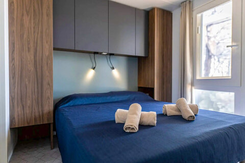 Mobilhome Lodge Prestige Laguna pro 5–6 osob, Resort BiVillage, Fažana, Istrie, Chorvatsko