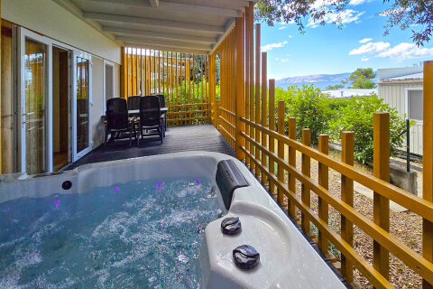 Mobilhome Salumbra Premium Relax s jacuzzi, Selce, Crikvenická riviéra, Chorvatsko