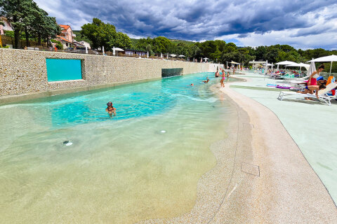 Mobilhome Salumbra - bazén, Selce, Crikvenická riviéra, Chorvatsko