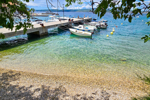 Mobilhome Tropical - oblázková pláž 280 m od mobilhomů, Selce, Crikvenická riviéra, Chorvatsko