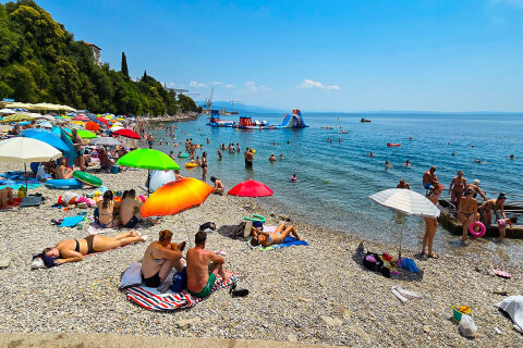 Apartmány Miramare - oblázková pláž Kantrida 520 m od domu, Rijeka, Chorvatsko