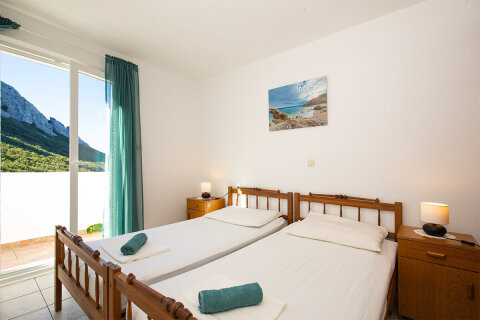 Apartmán pro 2–4 osoby, apartmány Jakić, Bošana, ostrov Pag, Chorvatsko