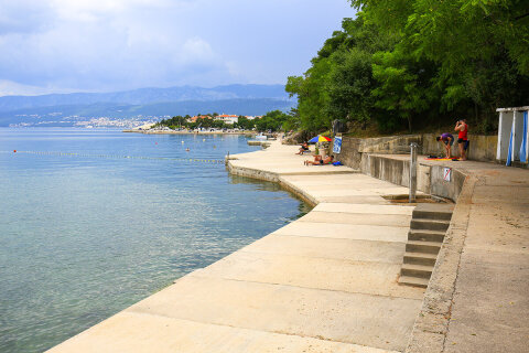 Apartmány Krešo - betonová pláž, Šilo, ostrov Krk, Chorvatsko