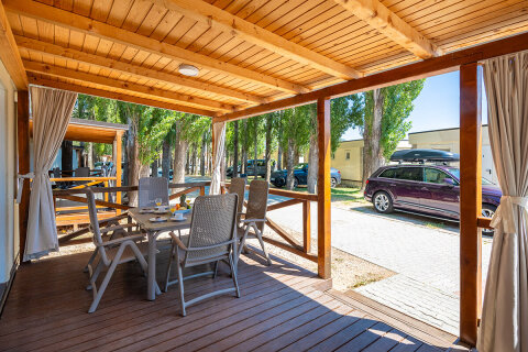 MH2L - Mobilhome Relax 6+2 (2nd line) pro 6–8 osob, Almissa Resort, Omiš, Chorvatsko