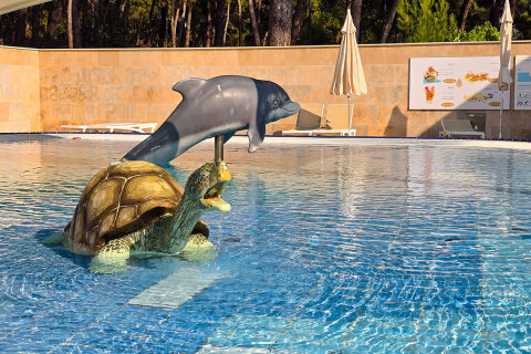 Čikat Resort*** - brouzdaliště v aquaparku, Mali Lošinj, ostrov Lošinj, Chorvatsko