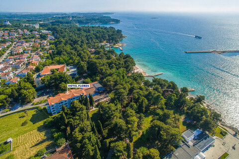 Hotel Flores****, Poreč, Istrie, Chorvatsko