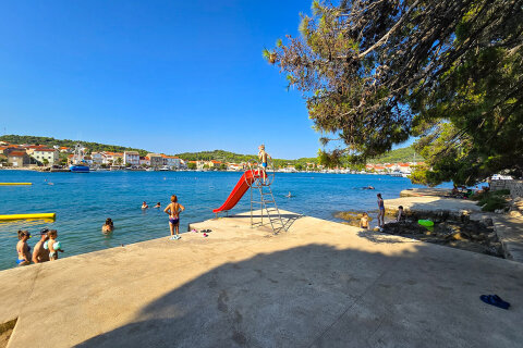 Resort Zelena Punta - pláže, Kukljica, ostrov Ugljan, Chorvatsko