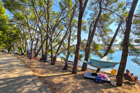 Resort Zelena Punta - pláže, Kukljica, ostrov Ugljan, Chorvatsko