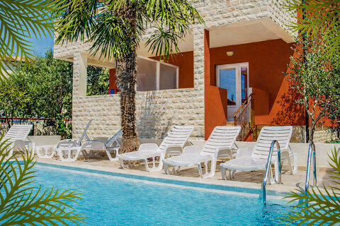 Apartmány Larisa - bazén, Šibenická riviéra, Chorvatsko