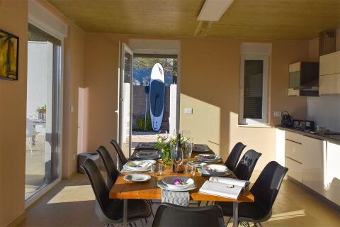 Prázdninový dům Harmonie - kuchyň v 1. poschodí, Jakišnica, ostrov Pag, Chorvatsko