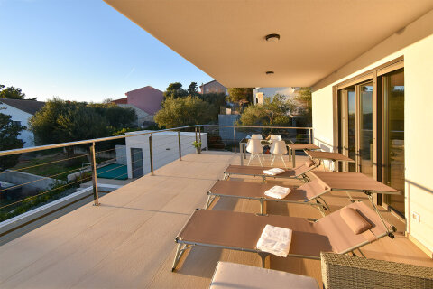 Prázdninový dům Harmonie - terasa ve 2. poschodí, Jakišnica, ostrov Pag, Chorvatsko