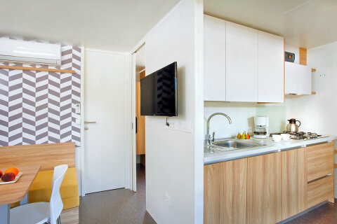 Aminess Maravea Resort**** - příklad mobilhomu Maravea Premium Holiday Home, Novigrad - Cittanova, Istrie, Chorvatsko