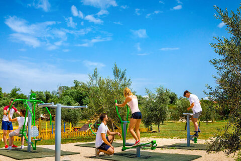 Aminess Maravea Resort**** - workoutové hřiště, Novigrad - Cittanova, Istrie, Chorvatsko