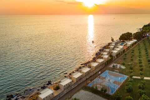 Aminess Maravea Resort**** - letecký pohled, Novigrad - Cittanova, Istrie, Chorvatsko
