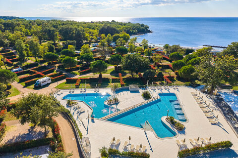 Aminess Maravea Resort**** - centrální bazény, Novigrad - Cittanova, Istrie, Chorvatsko