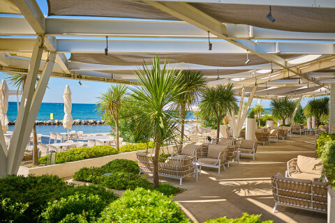 Aminess Maravea Resort**** - jedna z restaurací v resortu, Novigrad - Cittanova, Istrie, Chorvatsko