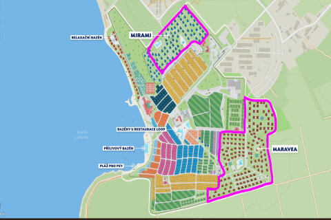 Aminess Maravea Resort**** - mapa resortu, Novigrad - Cittanova, Istrie, Chorvatsko