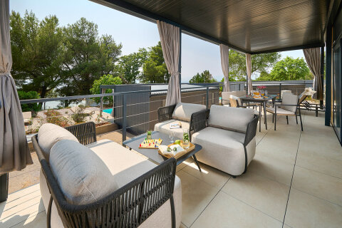 Amber Luxury Holiday Home pro 4–5 osob, Aminess Atea Resort*****, Njivice, ostrov Krk, Chorvatsko