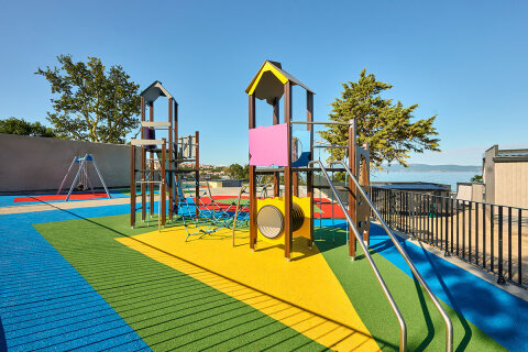 Aminess Atea Camping Resort***** - dětské hřiště, Njivice, ostrov Krk, Chorvatsko