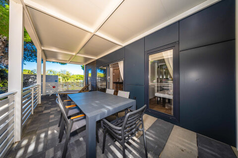 Resort Jezera Lovišća - mobilhome Delux (větší typ), ostrov Murter, Chorvatsko