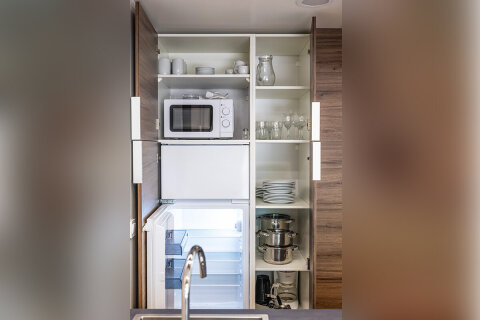 Resort Jezera Lovišća - mobilhome Delux (větší typ), ostrov Murter, Chorvatsko