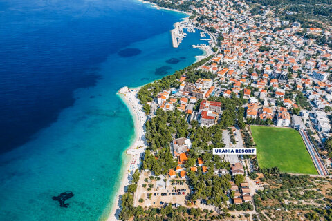 Apartmány Urania Family Resort - pláž, Baška Voda, Makarská Riviéra, Chorvatsko