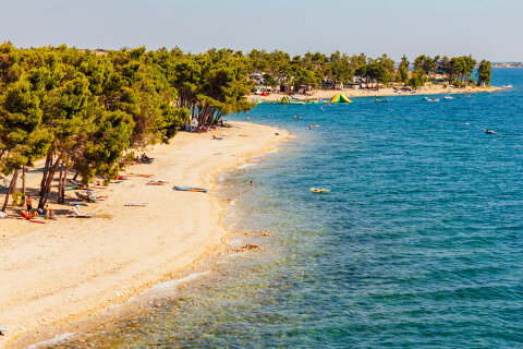Avalona Camping Resort - pláže, Povljana, ostrov Pag, Chorvatsko