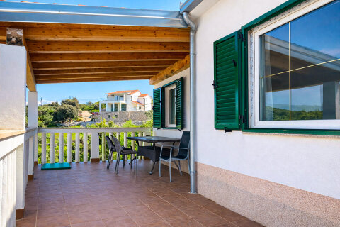 Prázdninový dům Mali Raj - terasa, ostrov Drvenik Veli, Chorvatsko