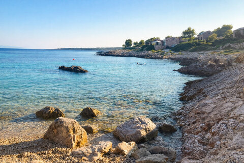 Prázdninový dům Mali Raj - pláž Solinska 3,3 km od domu, ostrov Drvenik Veli, Chorvatsko