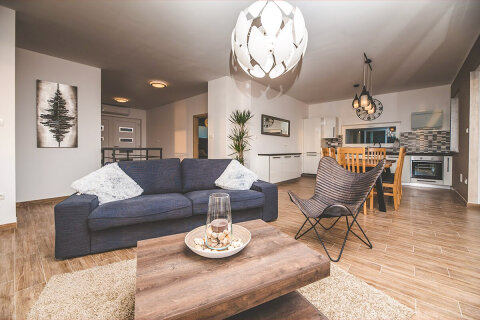 Prázdninový dům Grace - obývák, Jadranovo, Crikvenická riviéra, Chorvatsko