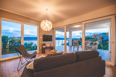 Prázdninový dům Grace - obývák, Jadranovo, Crikvenická riviéra, Chorvatsko