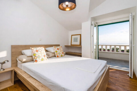 Prázdninový dům Mila - ložnice, ostrov Pag, Chorvatsko