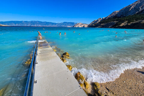 Apartmány Flit - pláž Vela 260 m od domu, Baška, ostrov Krk, Chorvatsko
