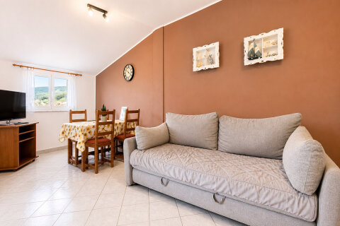 A1B - apartmány Marijo, Baška, ostrov Krk, Chorvatsko