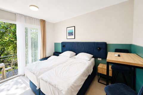 Superior bungalov pro 2–3 osoby, Holiday Village Sagitta***, Lokva Rogoznica, Omišská riviéra, Chorvatsko